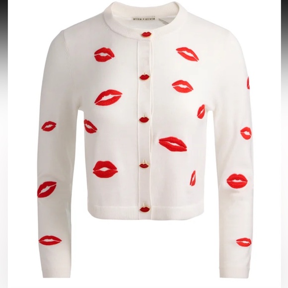 Alice + Olivia Jewelry - Alice + Olivia Daroda Lip Cardigan